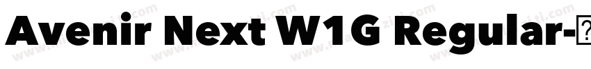 Avenir Next W1G Regular字体转换